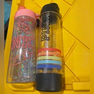 2 VS PINK WATERBOTTLES